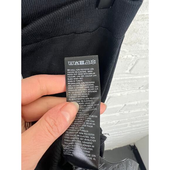 NA-KD Women's High Waist Ribbed Knit Maxi Skirt Pull-On Black Size Small NWT - Picture 6 of 8